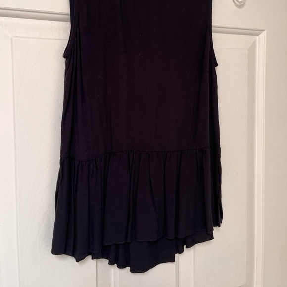 Talula Black Peplum Tank Top XXS - Picture 3 of 10